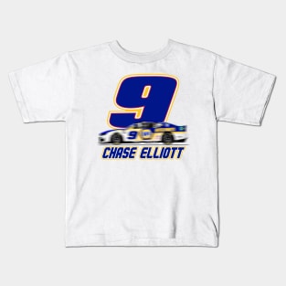 Chase Elliott 9 Car Kids T-Shirt